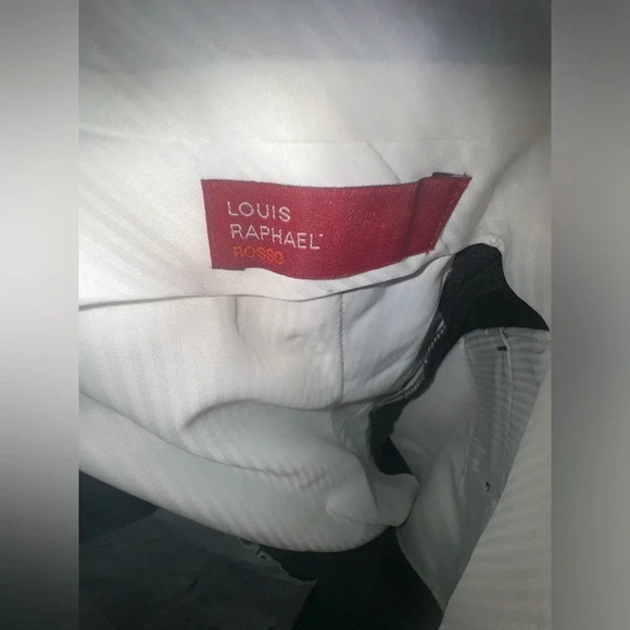 Louis Raphael men’s tailored Pleated front Pant slim fit charcoal pattern NWT 32 - Picture 5 of 5